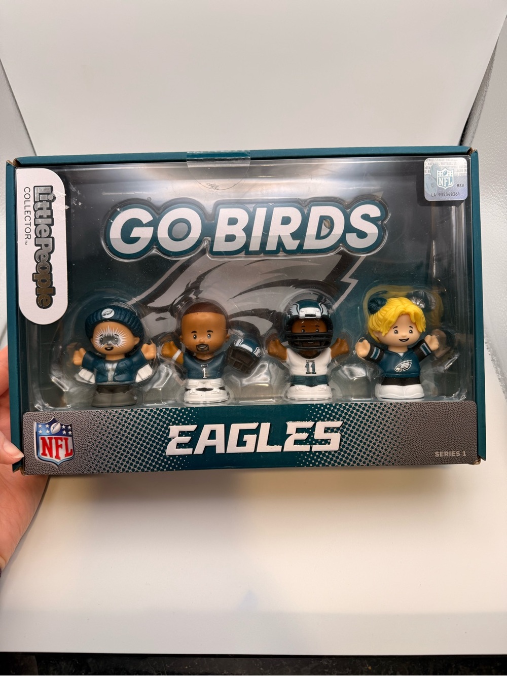 LittlePeople Collector NFL Philadelphia Eagles Teal Go Birds Figure Set